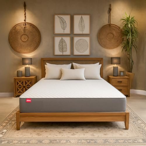 Kurl-On Orthopedic Mattress | High Density (HR) Foam | Memory Foam | Medium Firm | Back & Spine Support | King Size Mattress | 75x72x10 | 10 Yrs Warranty