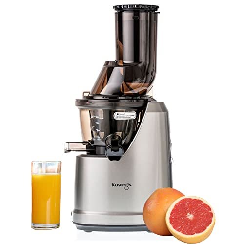Kuvings B1700 Dark Silver Cold Press Whole Slow Juicer, Patented JMCS Technology for 10% More Juice, All-in-1 Fruit & Vegetable Juicer, 12 Yrs Warranty (Motor), PAN India Services, 240W Strong Motor