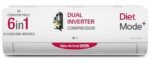 LG 1 Ton 5 Star DUAL Inverter Split AC (Copper, AI Convertible 6-in-1 with VIRAAT Mode, Faster Cooling & Energy Saving, 4 Way Swing, HD Filter with AntiVirus Protection, US-Q14YNZE, White)