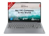 Lenovo IdeaPad Slim 3 12th Gen Intel Core i5-12450H 15.6 inch (39.6cm) FHD Laptop (16GB RAM/512GB SSD/Windows 11/Office Home 2024/1Yr ADP Free/Grey/1.62Kg), 83ER00KPIN/83ER00KRIN