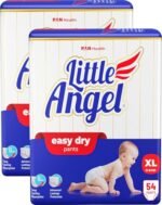 Little Angel Easy Dry Pull-Up Diaper Pants With 12 Hrs Absorption Extra Large (Xl) Size, Pack Of 2,13-16 Kgs - Xl (108 Pieces) (Kids)