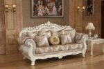 Luxury 3 Seater Sofa Solid Wood Without Centre Table Hand Carving Work Sofa Set for Your Living Room/Office/Dining Room/Hall