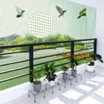 Mr. Right Pigeon Nets for Balconies (4X15 Ft, Green), Anti Bird Control Net, Heavy Duty HDPE Mesh Net for Balconies (4X15 Ft), Installation Kit Included