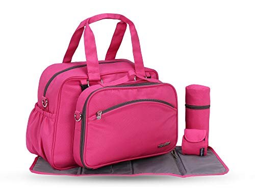 My Milestones Duo Detach 2-in-1 Baby Diaper Bag/Mothers Bag (Pink)