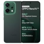 OPPO Reno14 5G (Forest Green, 12GB RAM, 512GB Storage) with No Cost EMI/Additional Exchange Offers