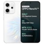 OPPO Reno14 5G (Pearl White, 12GB RAM, 512GB Storage) with No Cost EMI/Additional Exchange Offers