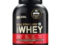 Optimum Nutrition (ON) Gold Standard 100% Whey Protein Powder 5 lbs, 2.27 kgs (Double Rich Chocolate), for Muscle Support & Recovery, Vegetarian - Primary Source Whey Isolate