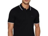 Peter England Men's Snug Fit Solid Polo T-Shirt with Coloured Collar Tipping| Cotton Rich| Premium Pique Weave