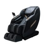 RoboTouch EconoPremium Ultra Luxury Massage Chair: Touch Control, SL Track, Zero Gravity, Zero Space, Wireless Charging, Airbag Massage, Back Heating – Ideal for Elderly Comfort. (Grey+Black)