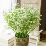 SATYAM KRAFT 20 Pcs Artificial Baby’s Breath Flowers (Gypsophila) Bouquet for Gifting, Home Decor, Bedroom, Table Centerpiece, Balcony, DIY Craft, Vase,Diwali Decoration (28.5 cm, Without Vase)