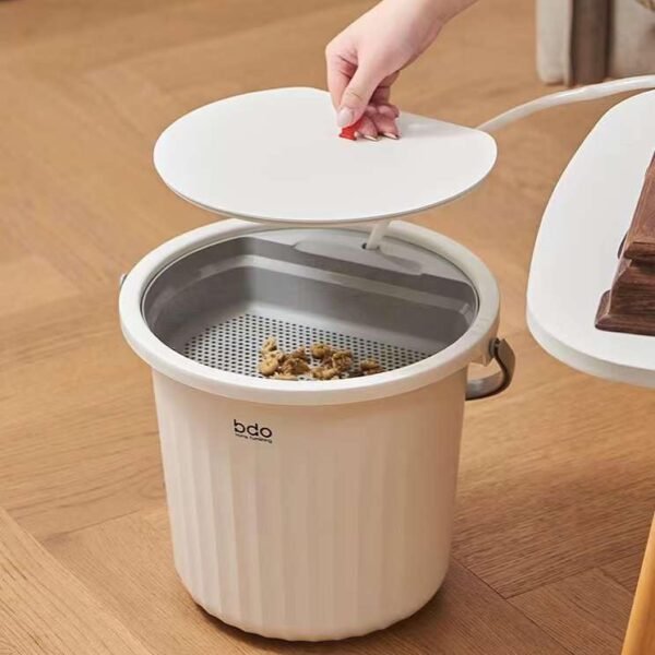 Seadra Tea Residue Filter Bucket Recycling Bin Water Storage Detachable Waste Basket Tea Dregs Bucket Rubbish Bin for Camper Bedroom Bathroom Aesthetic Look