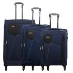 Skybags Rubik Polyester Softsided Luggage Set of 3 Small, Medium & Large, Blue