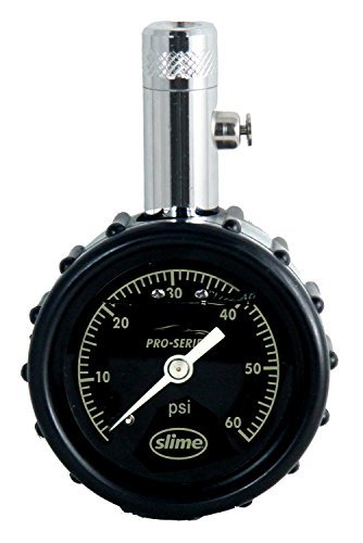 Slime 20289 Tire Pressure Gauge, Pro-Series, Liquid-Filled Dial (0-60 psi)