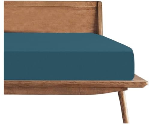 Trance Cotton Feel Terry 72 x 70 inch Ultra Soft Waterproof Mattress Protector | Breathable - Hypoallergenic Fitted Style Mattresses Cover (72x70 inch | 6x5.8 feet, Teal - Pack of 1)