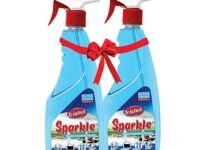Trishul Sparkle Glass And Household Cleaner With Shine Booster | Pro Glass | Multi Surface Cleaner | Disinfectant | 500ml | Pack of 2