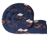 VAS COLLECTIONS 220 GSM Microfiber Reversible AC Comforter/Blanket for Winter/Quilt/Duvets for Double Bed Size (230X250 cm, Brown & Blue)