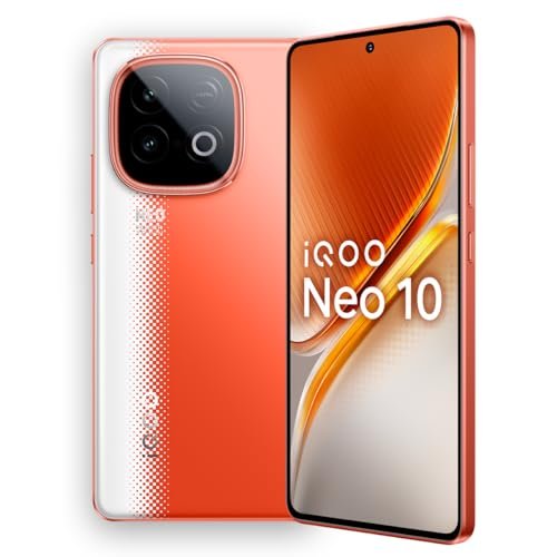 iQOO Neo 10 (Inferno Red, 16GB RAM, 512GB Storage) | Snapdragon 8s Gen 4 Processor & SuperComputing Chip Q1 | 7000 mAh Battery | Segment’s Highest 144 FPS Gaming Smartphone