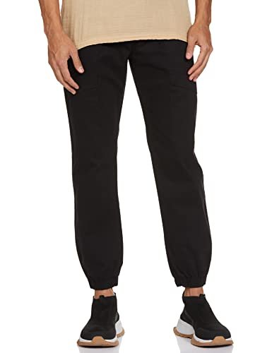 Amazon Brand - Symbol Men Carrot Stretchable Cargo Jogger Pants | Chinos | Casual Trousers