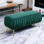 CRUZ INTERNATIONAL - online shopping-be ready ! Ottoman Bench with Storage - Space-Saving Solution for Any Room! (Sea Green)