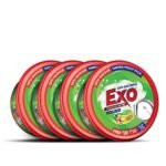 Exo Round Dishwash Bar 700gm X 4 | Complete Dishwashing Solution With Anti-Bacterial Efficacy & Goodness of Ginger Remove Tough Grime Stains With Ease | Experience Hygienic & Superior Cleaning