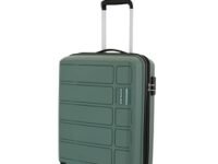 Kamiliant American Tourister Polypropylene (Pp) Kam Harrier Sp56Cm Suitcase/Small Hard 4 Wheels Spinner Trolley Bag, Slt Gry, Grey