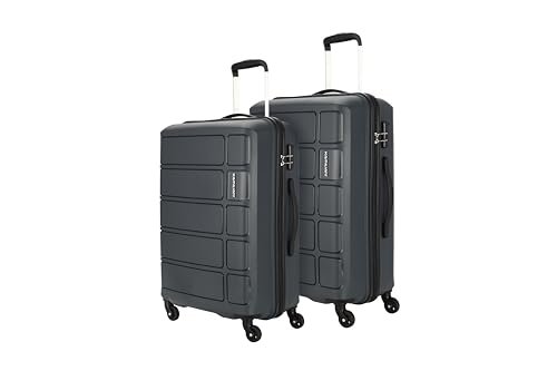 Kamiliant Polypropylene by American Touristerharrier Spinner Suitcase 2 Pc Sets Iron Grey Hard Luggage Medium & Large Sets (68 Cm+78 Cm)