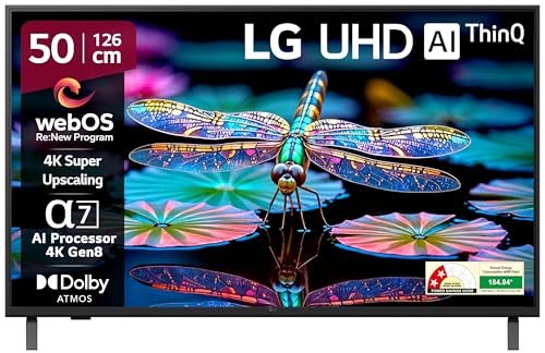 LG 126 cm (50 inches) UA82 Series 4K Ultra HD Smart webOS LED TV 50UA82006LA
