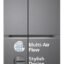 LG 655 L Frost-Free Smart Inverter Double Door Side-By-Side Refrigerator (GL-B257HDSY, Dazzle Steel, Express Freeze | Multi Air-Flow)