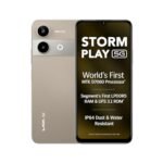 Lava Storm Play 5G (Dune Titanium, 6+6*GB RAM, 128GB Storage) | World's First MTK D7060 Processor | 500k+ Antutu | LPDDR5 RAM | UFS 3.1 Storage | 50MP AI Camera | 120Hz Refresh Rate | IP64 Protection
