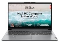 Lenovo IdeaPad 1 AMD Ryzen 5 5500U 15.6" HD Thin and Light Laptop (8GB RAM/512GB SSD/Windows 11 Home/Office Home 2024/1 Year ADP Free/Grey/1.6Kg), 82R4011MIN