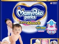 MamyPoko Pants Extra Absorb Baby Diapers, Medium (M size) | 7-12 kg | 74 Count |Deep Sleep Diapers| Soft gentle fit |Deep Absorbent Crisscross | skin friendly with coconut oil |