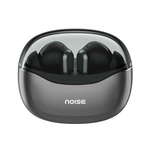 Noise Newly Launched Buds VS601 in Ear Truly Wireless Earbuds with 50H of Playtime, Transparent Case Lid, Quad Mic ENC, Dual Device Pairing, 10Mm Driver, BT V5.3 (Graphite Black)