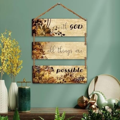 Sehaz Artworks Bible Verse | Home Decoration Items for Living Room | Wall Decor Items for Living Room | Room Decoration Items for Bedroom | christian home decor items | Wooden Wall Hanging Decor