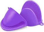 Silicone Heat Resistant Cooking Pinch Mitts, Silicone Mini Oven Mitts Gloves, Microwave Oven Hand Gloves, Baking Oven Gloves, Cooking Pinch Grips, Kitchen Heat Resistant Solution 2pcs_