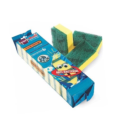Sparkmate By Crystal Scrub Sponge,Set of 10, 8cm X 5cm