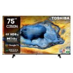 TOSHIBA 189 cm (75 inches) C350NP Series 4K Ultra HD Smart LED Google TV 75C350NP (Black)