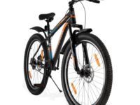 Urban Terrain Steel Cycle 26 inch Single Speed Bike with Front Suspension & Dual Disc Brake Bicycle for Men Mountain Bike UT5001S26 | Ideal for 13+ Years, Frame Size : 16.5 inch, Unisex, Black