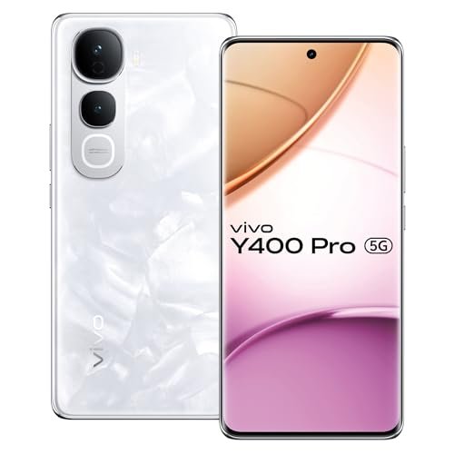 Vivo Y400 Pro 5G (Freestyle White, 8GB RAM, 256GB Storage) with No Cost EMI/Additional Exchange Offers