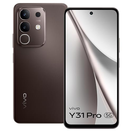 vivo Y31 Pro 5G (Mocha Brown, 8GB RAM, 128GB Storage) with No Cost EMI/Additional Exchange Offers