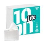 10on Lite Extra Soft Cocktail Tissue Paper | 2 Ply Napkins - 50 Pulls | Size 22x 22 cms | Soft and Absorbent |