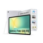Samsung Galaxy Tab S10 FE, S Pen in-Box, 27.7 cm (10.9 inch) Display, AI Writing, Desktop Mode, Pre Loaded Pro Apps, 12 GB RAM, 256 GB Storage, Wi-Fi + 5G Tablet, Silver