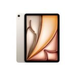 Apple iPad Air 11″ with M3 chip: Built for Apple Intelligence, Liquid Retina Display, 128GB, 12MP Front/Back Camera, Wi-Fi 6E, Touch ID, All-Day Battery Life — Starlight