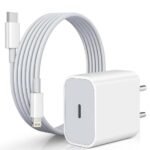 APFEN 20W USB Type-C Fast Charger Adapter & Cable Compitable with iPhone 14/14 Pro/14 Pro Max/13/13 Pro/13 Pro Max/12/11/XR/XS/X/8 Series., White