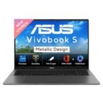ASUS Vivobook S16,13th Gen,Intel Core i7-13620H,Metallic Design Laptop(Intel UHD iGPU/16GB RAM/512GB SSD/FHD+/16"/144Hz/Windows 11/M365 Basic(1Year)*/Office Home 2024/Matte Gray/1.7 Kg)S3607VA-RP060WS