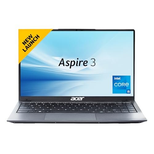 Acer Aspire 3, 13th Gen Intel Core i5-1334U,Intel UHD Graphics, 16GB RAM, 1TB SSD, 14"/35.56cm IPS FHD LED-Backlit, Windows 11 Home, Steel Gray, 1.45KG, A324-53, WiFi 6, Backlit Keyboard, Laptop