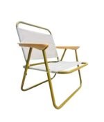 Alloy Steel Foldable Chair Outdoor Furniture Compact Chair Aluminum with Armrests for Travel Camping,Fishing Picnic,Ultralight Low Beach Concert Camping Folding Chair