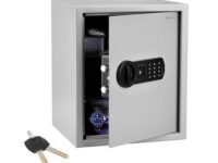 Amazon Basics Digital Safe with Electronic Keypad Locker for Home, Gross Capacity - 49L (Net - 43L), Grey