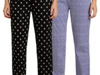 Amazon Brand - Myx Women's Cotton Relaxed Fit Pajama (Available in Plus Sizes)