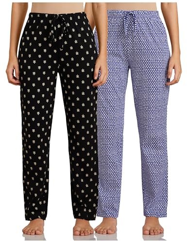 Amazon Brand - Myx Women's Cotton Relaxed Fit Pajama (Available in Plus Sizes)