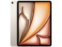 Apple iPad Air 13″ (M2): Liquid Retina Display, 256GB, Landscape 12MP Front Camera / 12MP Back Camera, Wi-Fi 6E + 5G Cellular with eSIM, Touch ID, All-Day Battery Life — Starlight
